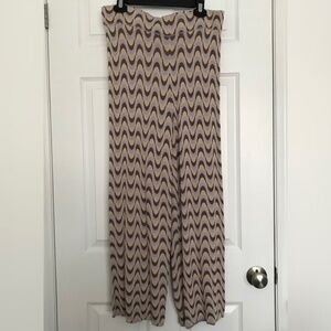 NWOT Cotton On Body Patterned Jumpsuit Pants XL Purple Cream Matching Set